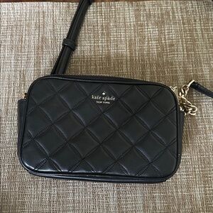 Kate Spade Black Quilted Leather Bag